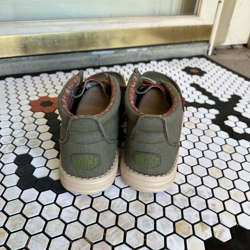 HEYDUDE Wally Mid Men's Sneaker Boot - Olive booties - Picture 8 of 8